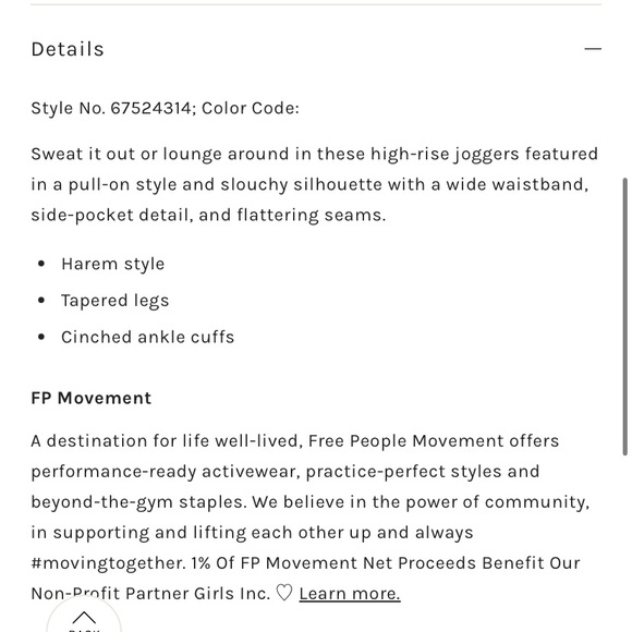 Free People Movement High Fives Jogger in Black - Picture 7 of 16